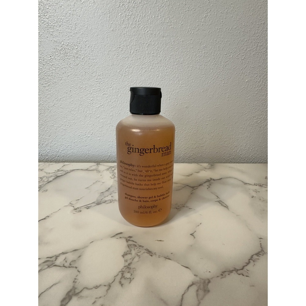 Philosophy The Gingerbread Man Shampoo, Shower Gel & Bubble Bath. New Sealed 6oz